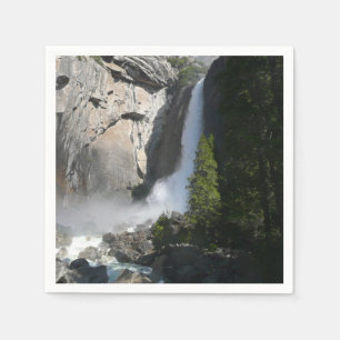 Serviette En Papier Chutes inférieures de Yosemite au sentier des chut