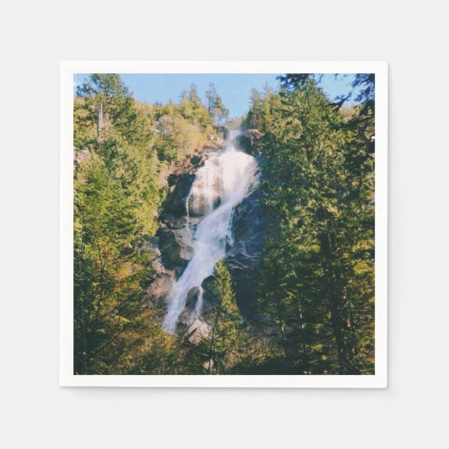 Serviette En Papier Chutes Shannon, Squamish, Canada  (Devant)