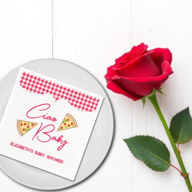 Serviette En Papier Ciao Baby Italian Baby Shower (Créateur téléchargé)