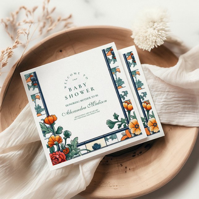 Serviette En Papier Ciao Baby Italie Baby shower inspiré (Créateur téléchargé)