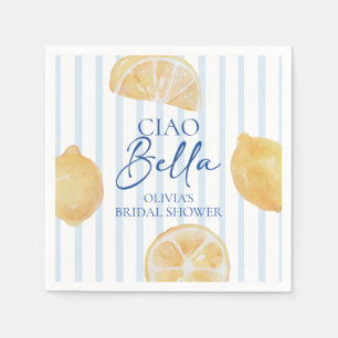 Serviette En Papier Ciao Bella Fête de Mariage au Citron