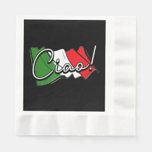 Serviette En Papier Ciao ! - Scooter Venise italien et européen et La