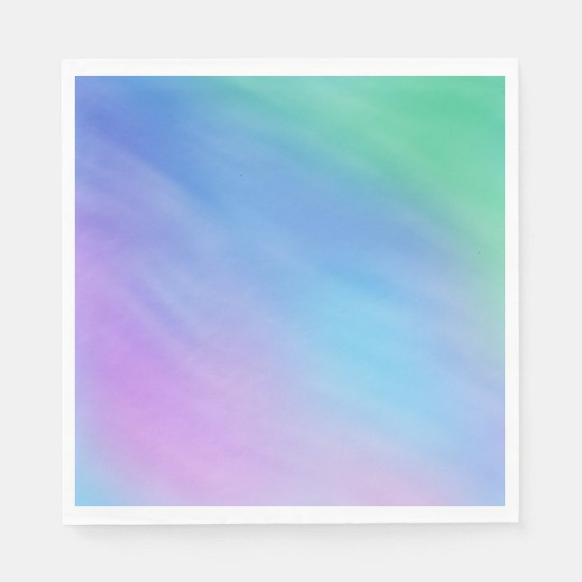 Serviette En Papier Ciel Arc-en-ciel Féminin Doux (Devant)