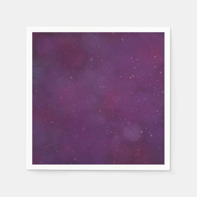 Serviette En Papier Ciel d'étoile violette (Devant)