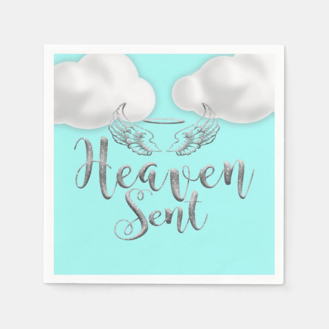 Serviette En Papier Ciel envoyé (Devant)