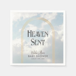 Serviette En Papier Ciel envoyé nuages Sky Boho Arch Baby shower