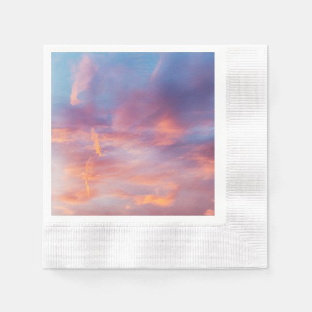 Serviette En Papier ciel flirtant (Devant)