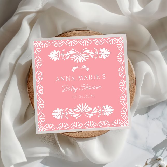 Serviette En Papier Cielito Lindo baby shower mexicain bleu Napkin (Créateur téléchargé)