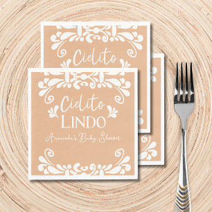 Serviette En Papier Cielito Lindo Mexicaine Fiesta Baby shower neutre