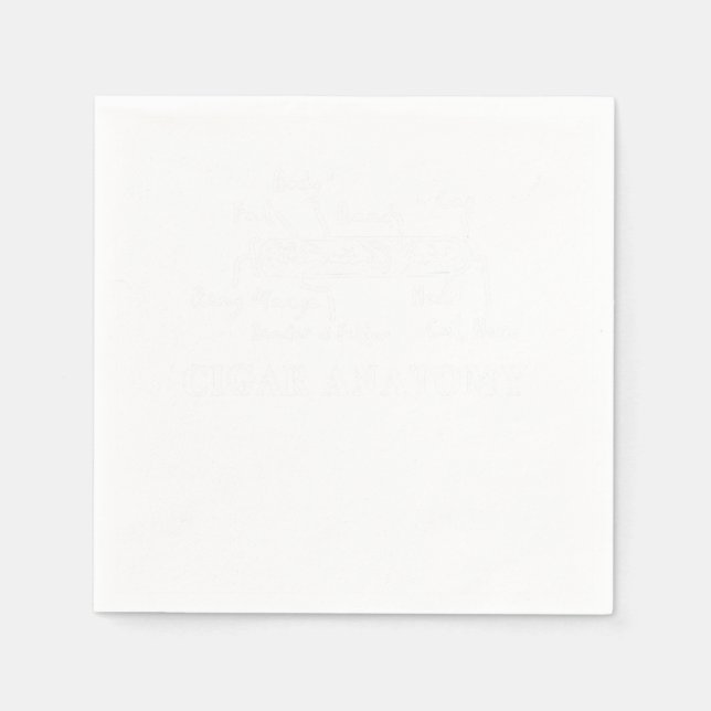 Serviette En Papier Cigar Anatomie Smoker Humidor Cutter Cigars Cadeau (Devant)