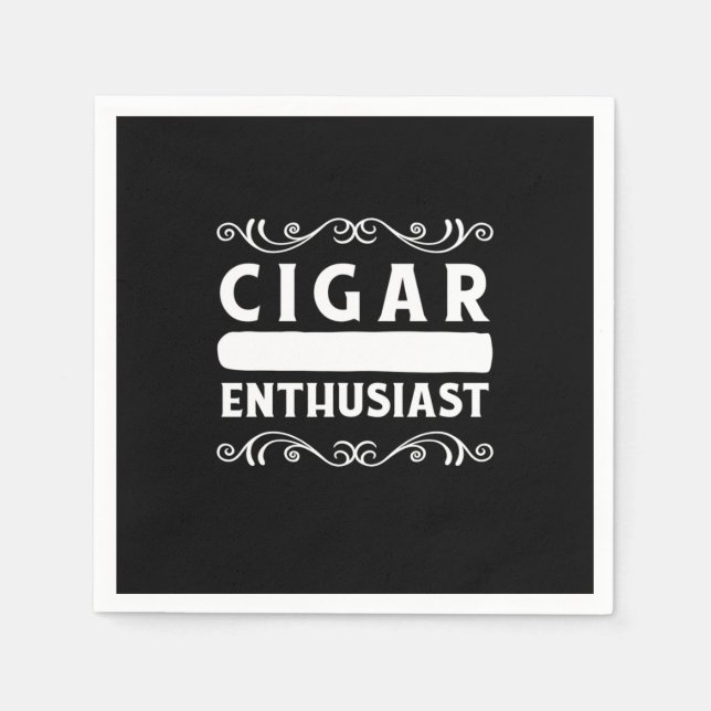Serviette En Papier Cigar Enthusiast (Devant)