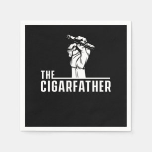 Serviette En Papier Cigarfather Cigar Smoker Humidor Cigars Lover Cade