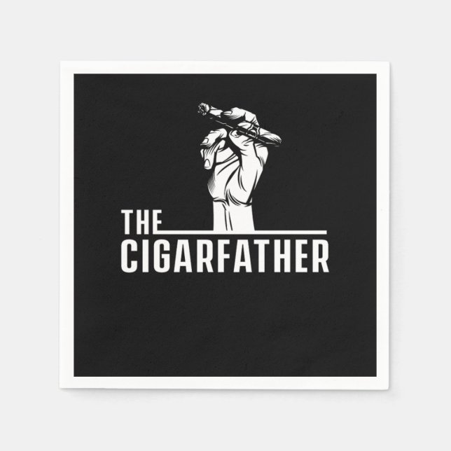 Serviette En Papier Cigarfather Cigar Smoker Humidor Cigars Lover Cade (Devant)