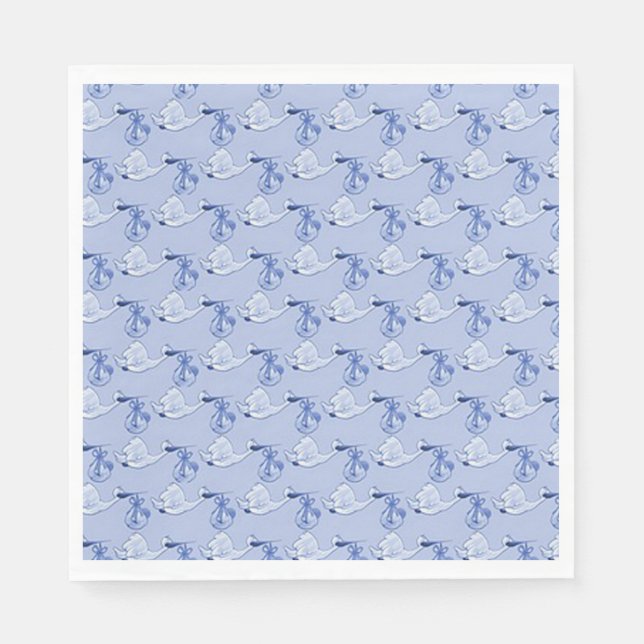 Serviette En Papier Cigognes (Devant)