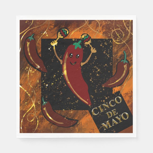 Serviette En Papier Cinco de Mayo  (Devant)