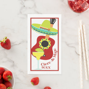 Serviette En Papier Cinco de Mayo Fête Guest Napkin
