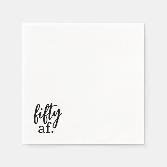 Serviette En Papier Cinquante Af Cocktail Napkins (Devant)