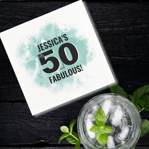 Serviette En Papier Cinquante ans, un anniversaire fabuleux