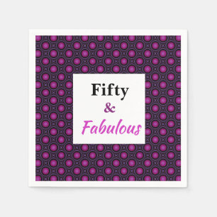 Serviette En Papier Cinquante et collection fabuleuse d'anniversaire