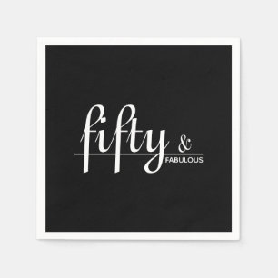 Serviette En Papier Cinquante et une célébrité noire et blanche