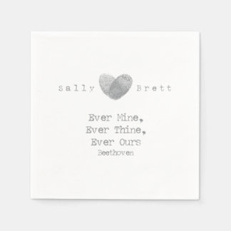 Serviette En Papier Citation Beethoven Napkin