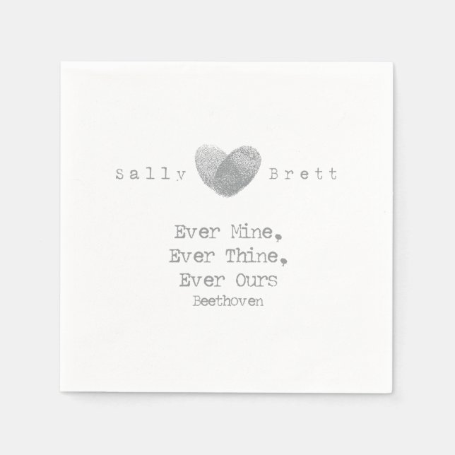 Serviette En Papier Citation Beethoven Napkin (Devant)