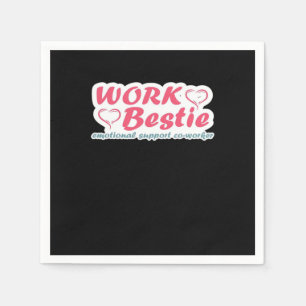 Serviette En Papier Citation de cadeaux de bestie de travail Aide émot