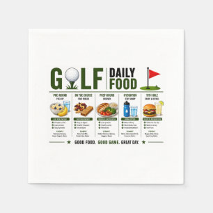Serviette En Papier Citation drôle de golf pour golfeur