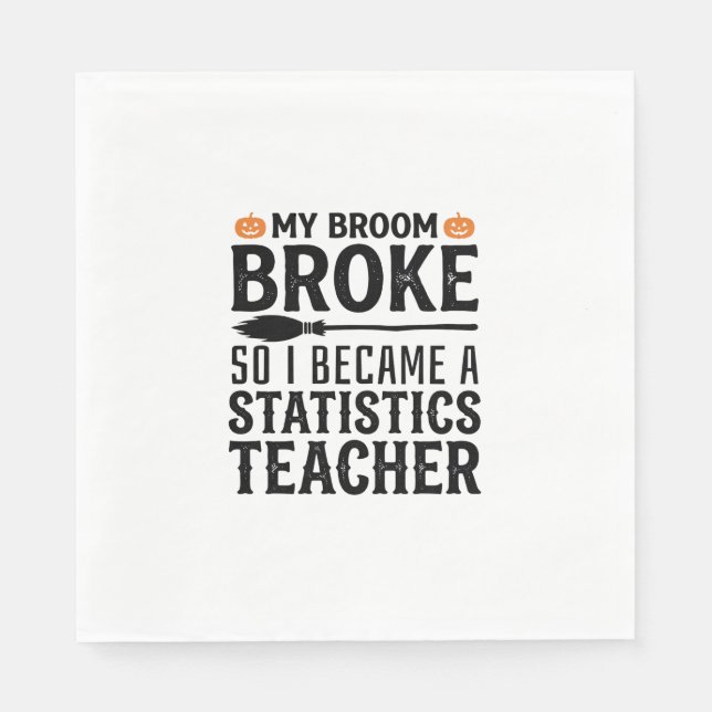 Serviette En Papier Citation drôle de professeur de statistiques pour  (Devant)