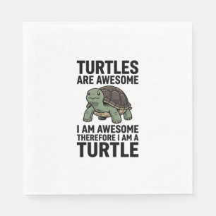 Serviette En Papier Citation Tortue Gravure Vintage Vecteur T-Shirt De