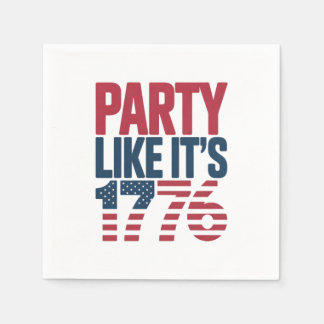 Serviette En Papier Citation virale de 1776