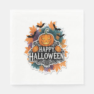 Serviette En Papier Citations amusantes et Éffrayantes d'Halloween Hap