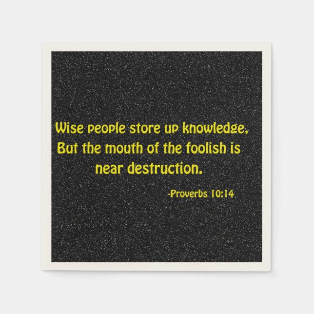 Serviette En Papier Citations religieuses (Devant)