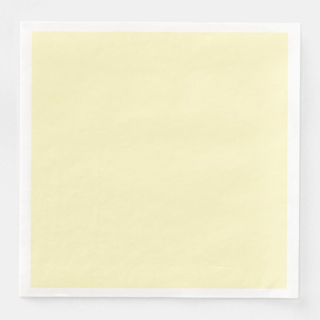 Serviette En Papier Citron Chiffon couleur solide Personnaliser (Devant)