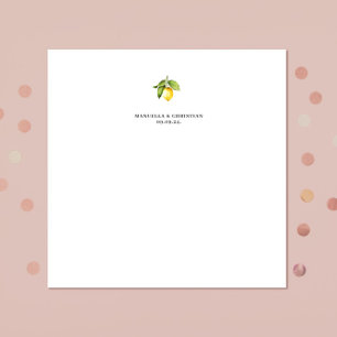 Serviette En Papier Citron jaune