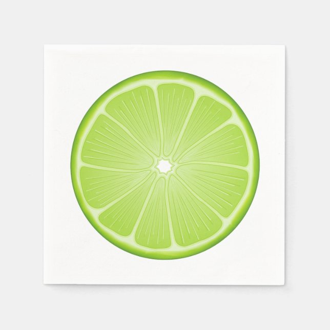 Serviette En Papier Citron Tropical (Devant)