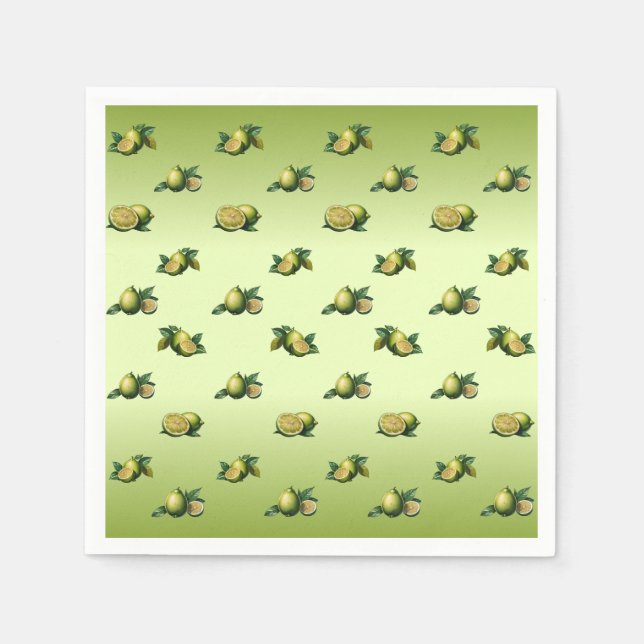 Serviette En Papier Citron vert (Devant)