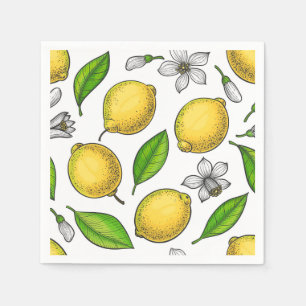 Serviette En Papier Citrons