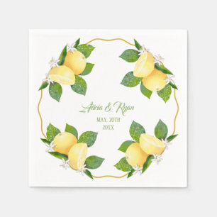 Serviette En Papier Citrons Fruit Citron Botanique