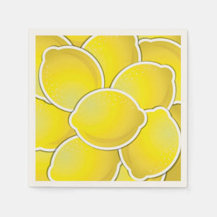 Serviette En Papier Citrons funky