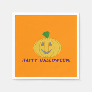 Serviette En Papier Citrouille