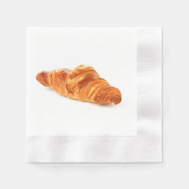 Serviette En Papier citrouille à croissants français, brioche pâtisser (Devant)