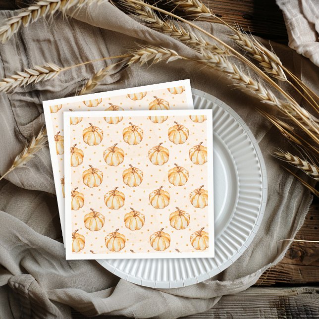 Serviette En Papier Citrouille automne (Créateur téléchargé)