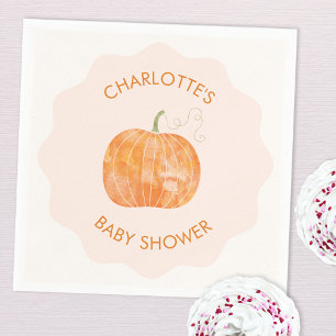 Serviette En Papier Citrouille Automne Baby shower d'automne Personnal