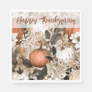 Serviette En Papier citrouille bon thanksgiving