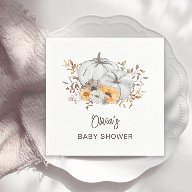 Serviette En Papier Citrouille d'automne (Créateur téléchargé)