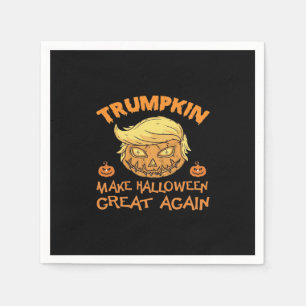 Serviette En Papier Citrouille de Trumpkin Halloween