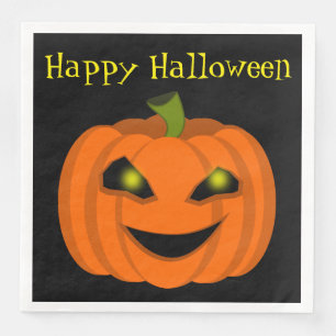 Serviette En Papier Citrouille d'Halloween