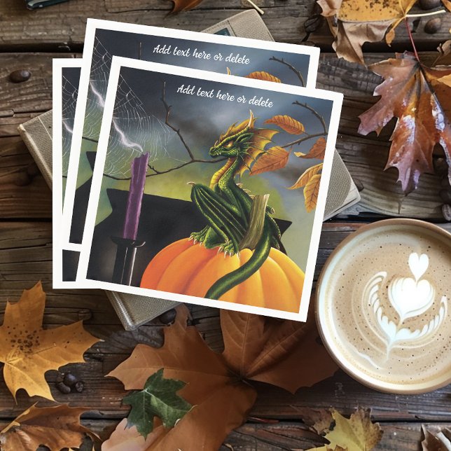 Serviette En Papier Citrouille Dragon Cauldron Halloween (Créateur téléchargé)