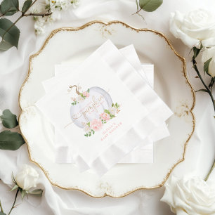 Serviette En Papier Citrouille en or rose